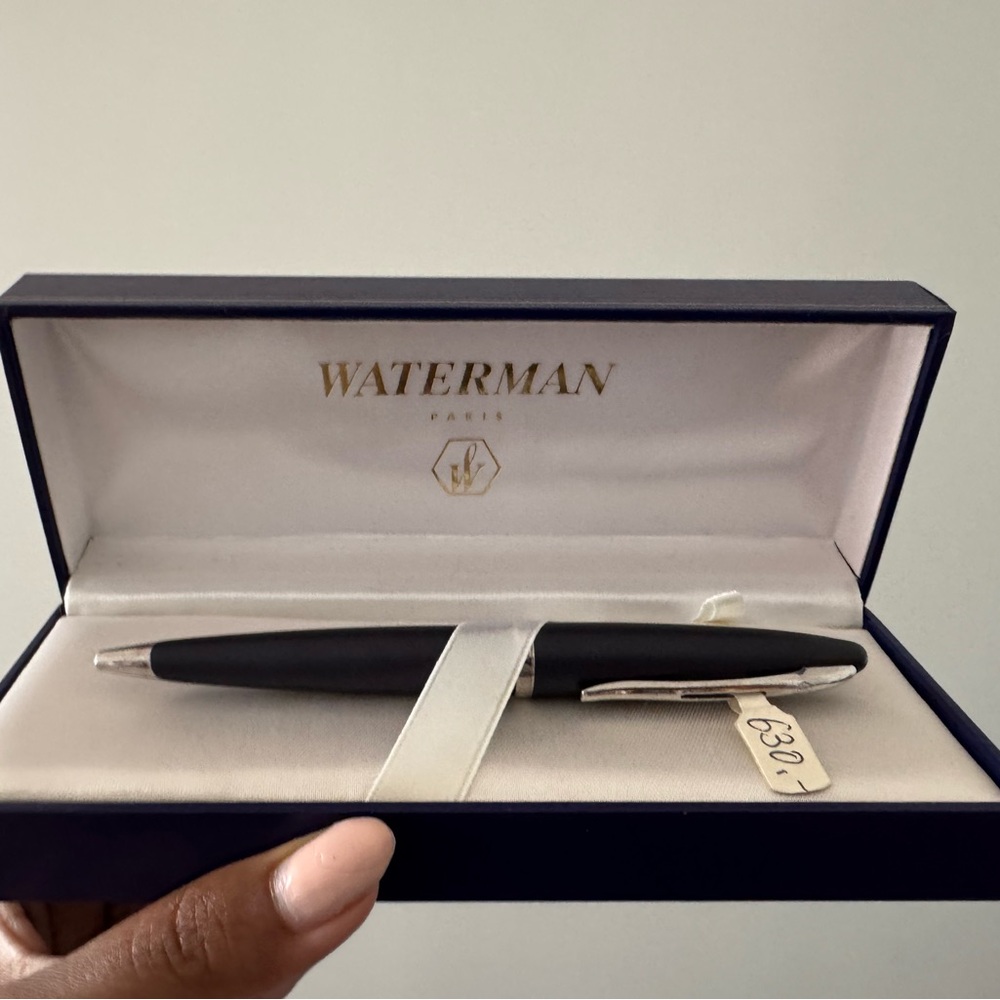 Waterman Black Pen with Silver Accents
